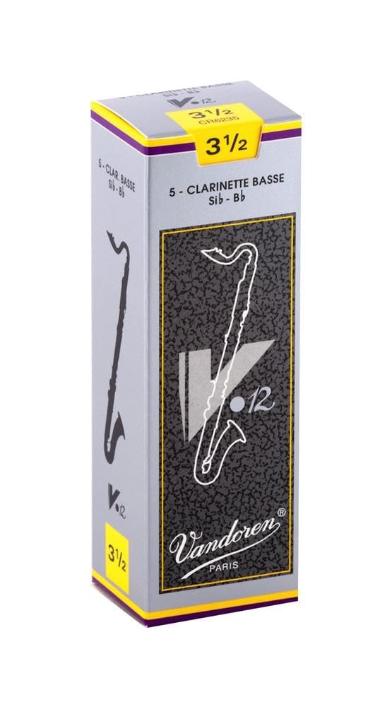 Vandoren CR6235 Bass Clarinet V 12 Reeds Strength No. 3.5  Box of 5